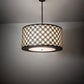 Meyda Lighting Dekko 36" 3-Light Oil Rubbed Bronze Pendant Light With Whitestone Idalight Shade