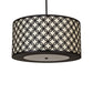 Meyda Lighting Dekko 36" 3-Light Oil Rubbed Bronze Pendant Light With Whitestone Idalight Shade