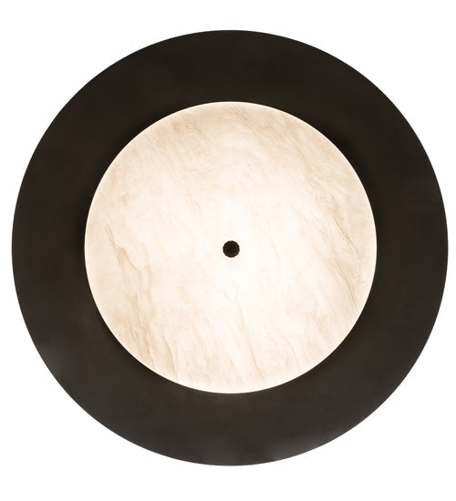 Meyda Lighting Dekko 36" 3-Light Oil Rubbed Bronze Pendant Light With Whitestone Idalight Shade