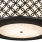 Meyda Lighting Dekko 36" 3-Light Oil Rubbed Bronze Pendant Light With Whitestone Idalight Shade