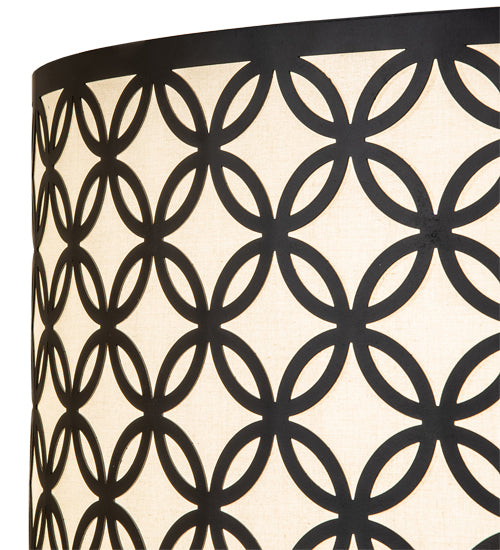 Meyda Lighting Dekko 36" 3-Light Oil Rubbed Bronze Pendant Light With Whitestone Idalight Shade