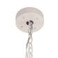 Meyda Lighting Dekko 40" 8-Light Horizon White Pendant Light With White Crystal Rainfall Shade