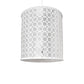 Meyda Lighting Dekko 40" 8-Light Horizon White Pendant Light With White Crystal Rainfall Shade