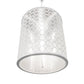 Meyda Lighting Dekko 40" 8-Light Horizon White Pendant Light With White Crystal Rainfall Shade