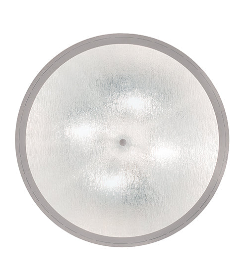 Meyda Lighting Dekko 40" 8-Light Horizon White Pendant Light With White Crystal Rainfall Shade