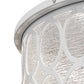 Meyda Lighting Dekko 40" 8-Light Horizon White Pendant Light With White Crystal Rainfall Shade