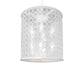 Meyda Lighting Dekko 40" 8-Light Horizon White Pendant Light With White Crystal Rainfall Shade