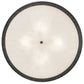 Meyda Lighting Dekko 42" 8-Light Graphite Pewter Pendant Light With Divinity Ivory Linen Idalight Shade