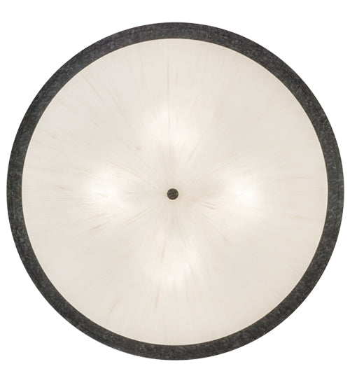 Meyda Lighting Dekko 42" 8-Light Graphite Pewter Pendant Light With Divinity Ivory Linen Idalight Shade