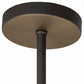 Meyda Lighting Dekko 48" 8-Light Wrought Iron Pendant Light With Beige Provostone Idalight Shade Glass