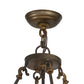 Meyda Lighting Delano 36" 11-Light Antique Copper Chandelier With Travertine Idalight Shade