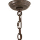 Meyda Lighting Delano 36" 11-Light Copper Rust Chandelier With Ambra Siena Idalight Shade
