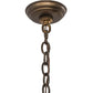 Meyda Lighting Delano 36" 8-Light Antique Copper Chandelier With White Faux Candlelight