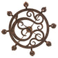 Meyda Lighting Delano 36" 8-Light French Copper Chandelier With White Faux Candlelight