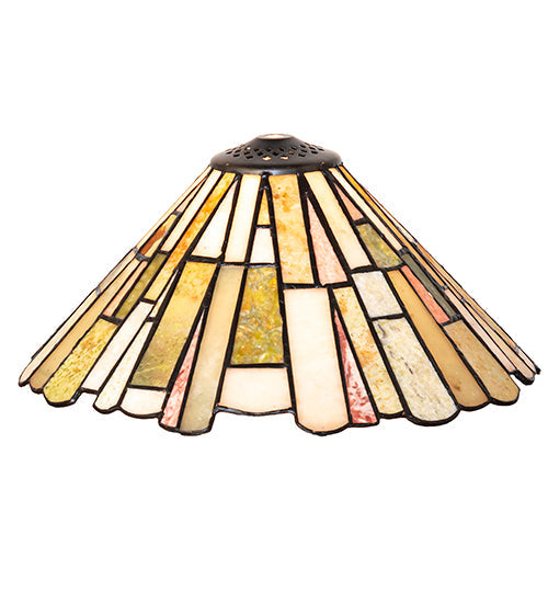 Meyda Lighting Delta 13" Multi-Colored Jadestone Shade