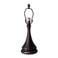 Meyda Lighting Delta 17" Mahogany Bronze Accent Table Lamp With Multi-Colored Jadestone Shade