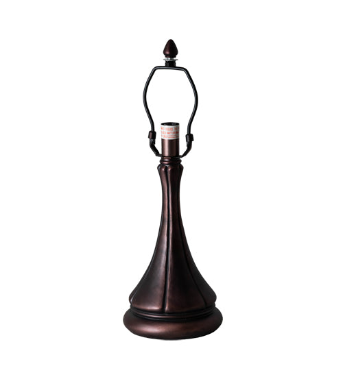 Meyda Lighting Delta 17" Mahogany Bronze Accent Table Lamp With Multi-Colored Jadestone Shade