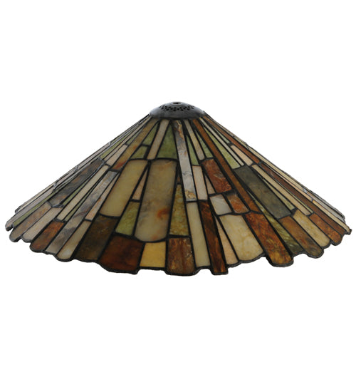 Meyda Lighting Delta 17" Multi-Colored Jadestone Shade