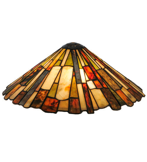 Meyda Lighting Delta 17" Multi-Colored Jadestone Shade