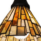 Meyda Lighting Delta 38" Craftsman Brown Mini Pendant Light With Beige Jadestone Shade Glass