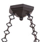 Meyda Lighting Delta 47" 3-Light Timeless Bronze Island Pendant Light With Multi-Colored Jadestone Shade