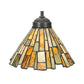 Meyda Lighting Delta 50" 3-Light Timeless Bronze Island Pendant Light With Beige Jadestone Shade Glass