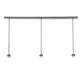 Meyda Lighting Delta 50" 3-Light Timeless Bronze Island Pendant Light With Beige Jadestone Shade Glass