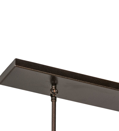 Meyda Lighting Delta 74" Copper Vein Island Pendant Light With Multi-Colored Jadestone Shade