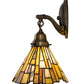 Meyda Lighting Delta 8" Antique Brass Wall Sconce With Multi-Colored Jadestone Shade