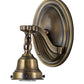 Meyda Lighting Delta 8" Antique Brass Wall Sconce With Multi-Colored Jadestone Shade