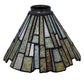Meyda Lighting Delta 8" Beige & Honey Amber Jadestone Shade
