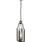 Meyda Lighting Delta 8" Oil Rubbed Bronze Pendant Light With Frosted Clear Shade Glass