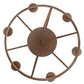 Meyda Lighting Desert Arrow 30" 7-Light Rusty Nail Chandelier With Amber Mica Shade Glass