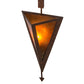 Meyda Lighting Desert Arrow 8" Rusty Nail Wall Sconce With Amber Mica Shade