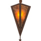Meyda Lighting Desert Arrow 8" Rusty Nail Wall Sconce With Amber Mica Shade