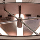 Meyda Lighting Desert Arrow 96" 9-Light LED Distressed Rust Chandelier With Amber Mica Shade Glass