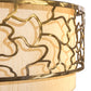 Meyda Lighting Deserto Seco 27" 4-Light Brass Tint Flush Mount Light With Beige & White Shade