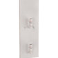 Meyda Lighting Deserto Seco 7" 2-Light Brass Tint Wall Sconce With White & Frosted Clear Shade Glass