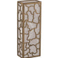 Meyda Lighting Deserto Seco 7" 2-Light Brass Tint Wall Sconce With White & Frosted Clear Shade Glass