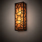 Meyda Lighting Deserto Seco 7" 2-Light Oil Rubbed Bronze Wall Sconce With Ambra Siena Idalight Shade