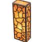 Meyda Lighting Deserto Seco 7" 2-Light Oil Rubbed Bronze Wall Sconce With Ambra Siena Idalight Shade