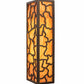 Meyda Lighting Deserto Seco 7" 2-Light Oil Rubbed Bronze Wall Sconce With Ambra Siena Idalight Shade