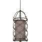 Meyda Lighting Desmond 20" 8-Light Corinth Pendant Light With Fleshtone Idalight Shade Glass