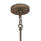 Meyda Lighting Desmond 20" 8-Light Corinth Pendant Light With Fleshtone Idalight Shade Glass