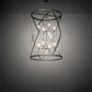 Meyda Lighting Desmond 42" 8-Light Nickel Powder Coat Pendant Light With White Faux Candlelight