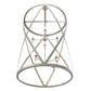 Meyda Lighting Desmond 42" 8-Light Nickel Powder Coat Pendant Light With White Faux Candlelight