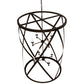 Meyda Lighting Desmond 42" 8-Light Oil Rubbed Bronze Pendant Light With White Faux Candlelight