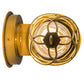Meyda Lighting Desmond 7" Gold Matte Helix Wall Sconce With Clear Shade Glass