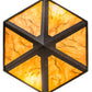 Meyda Lighting Diamond 14" 2-Light Chestnut Pendant Light With Ambra Siena Idalight Shade