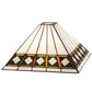 Meyda Lighting Diamond Band Mission 20" Multi-Colored Shade Glass